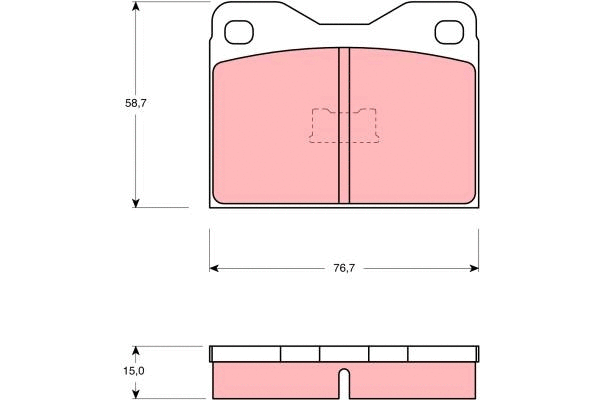 Brake Pad Set, disc brake (GDB159)