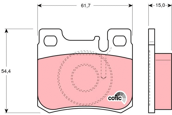 Brake Pad Set, disc brake (GDB1130)