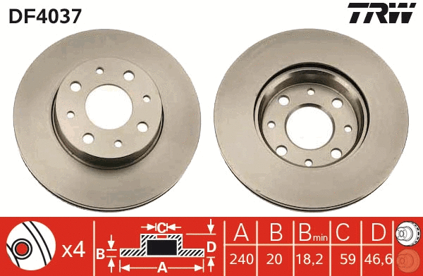 Brake Disc (DF4037)