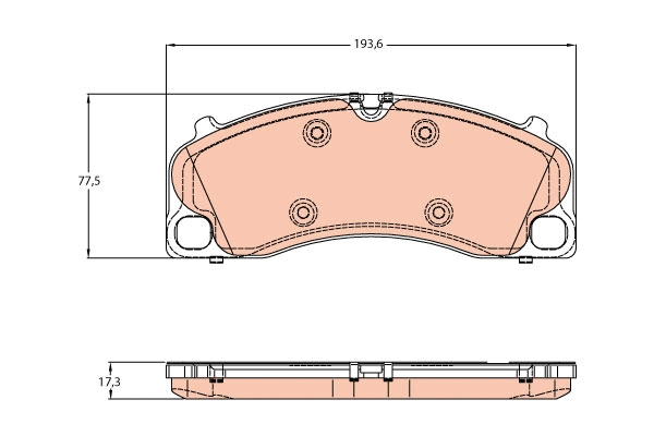 Brake Pad Set, disc brake (GDB1952)