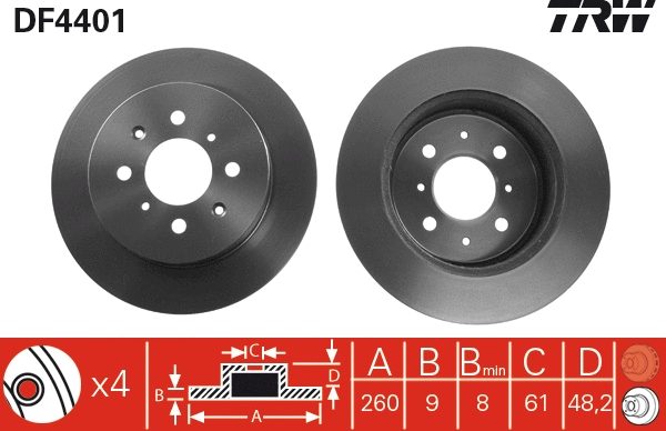 Brake Disc (DF4401)