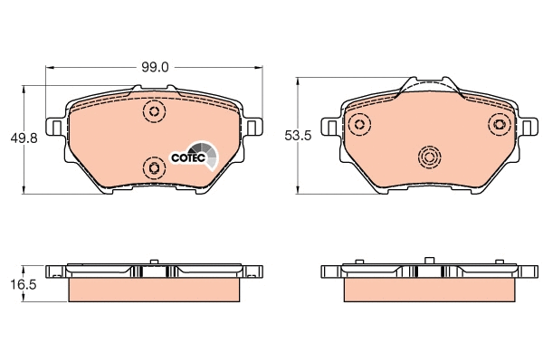 Brake Pad Set, disc brake (GDB2036)