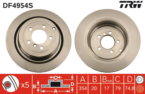 Brake Disc (DF4954S)
