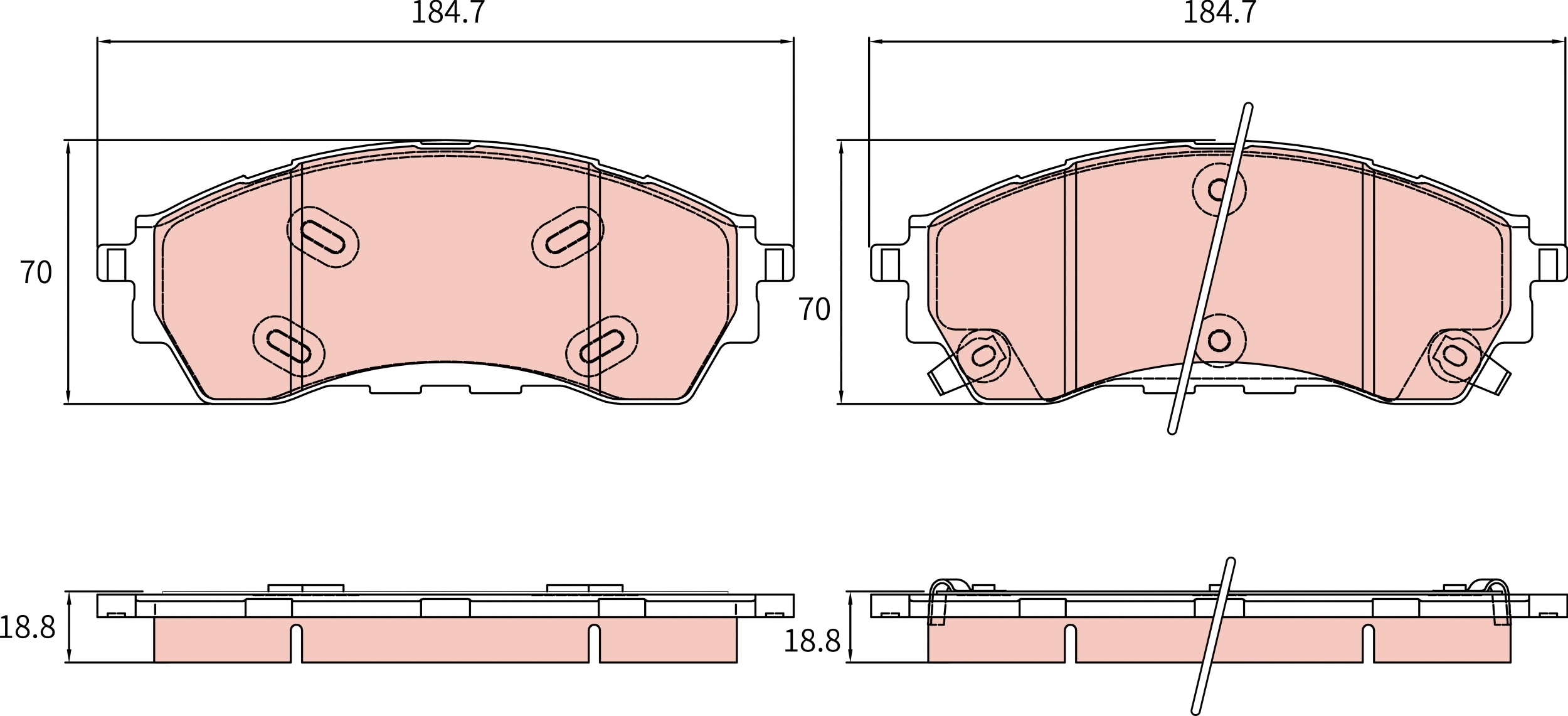 Brake Pad Set, disc brake (GDB8997AT)