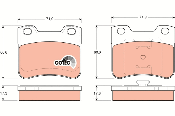 Brake Pad Set, disc brake (GDB1279)