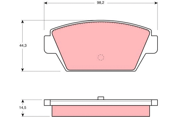 Brake Pad Set, disc brake (GDB945)