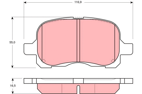 Brake Pad Set, disc brake (GDB3204)
