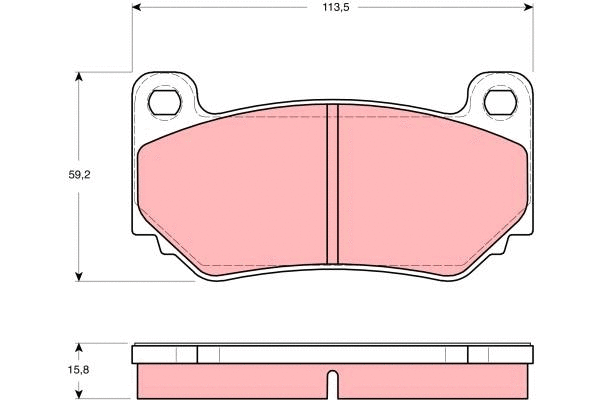 Brake Pad Set, disc brake (GDB1568)