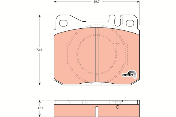 Brake Pad Set, disc brake (GDB264)