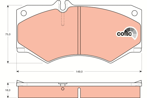 Brake Pad Set, disc brake (GDB317)