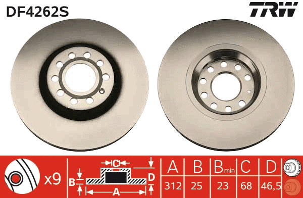 Brake Disc (DF4262S)
