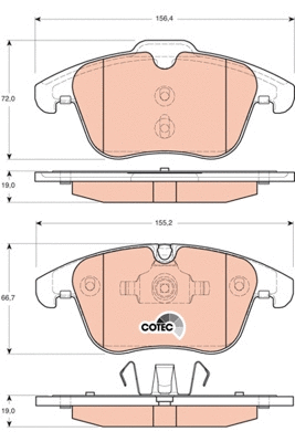 Brake Pad Set, disc brake (GDB1705)