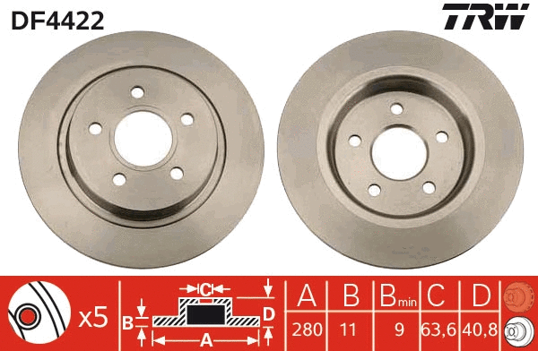 Brake Disc (DF4422)