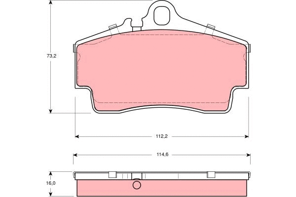 Brake Pad Set, disc brake (GDB1395)