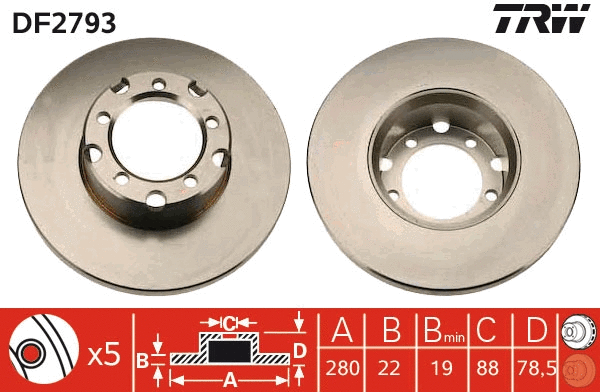 Brake Disc (DF2793)