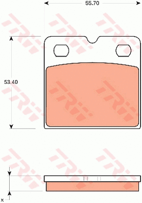 Brake Pad Set, disc brake (GDB7679)