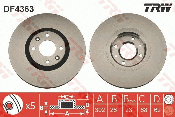 Brake Disc (DF4363)
