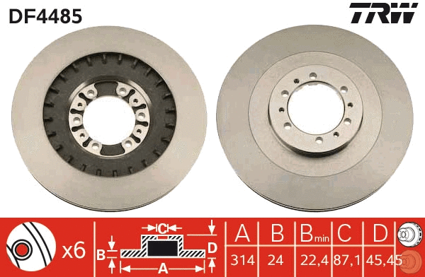 Brake Disc (DF4485)