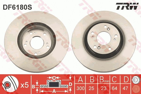 Brake Disc (DF6180S)
