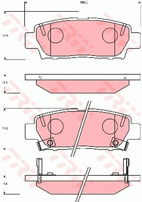 Brake Pad Set, disc brake (GDB7055)