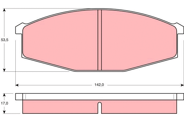 Brake Pad Set, disc brake (GDB251)