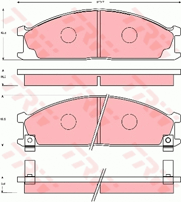 Brake Pad Set, disc brake (GDB7036)