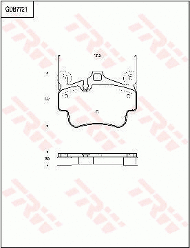 Brake Pad Set, disc brake (GDB7721)