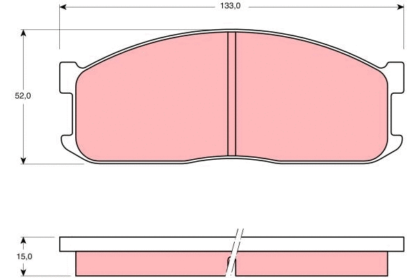 Brake Pad Set, disc brake (GDB983)