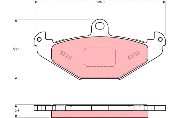 Brake Pad Set, disc brake (GDB1494)