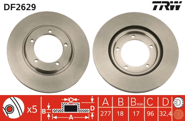 Brake Disc (DF2629)