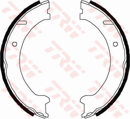 Brake Shoe Set, parking brake (GS8447)