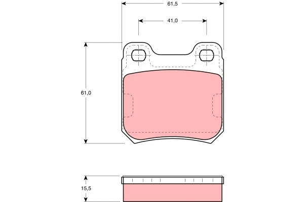 Brake Pad Set, disc brake (GDB914)