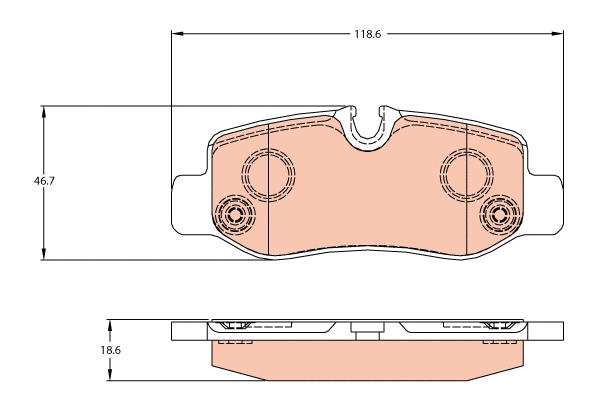 Brake Pad Set, disc brake (GDB2102)