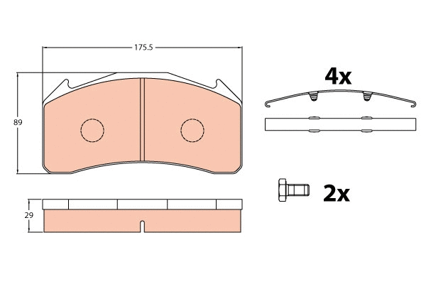 Brake Pad Set, disc brake (GDB5088)