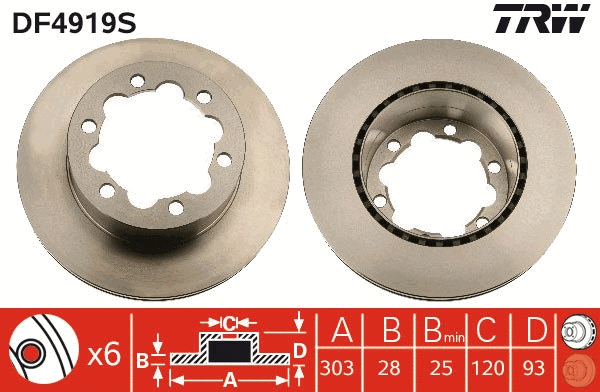 Brake Disc (DF4919S)