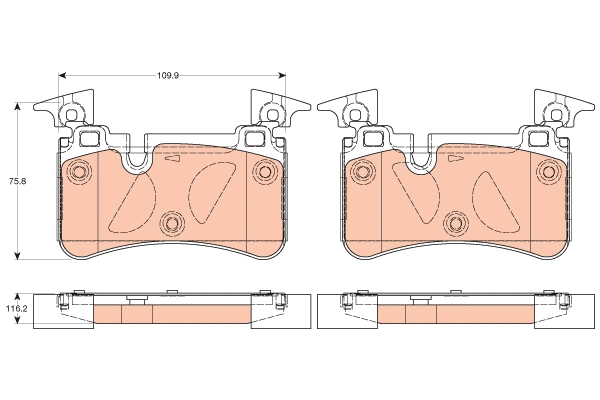 Brake Pad Set, disc brake (GDB2061)