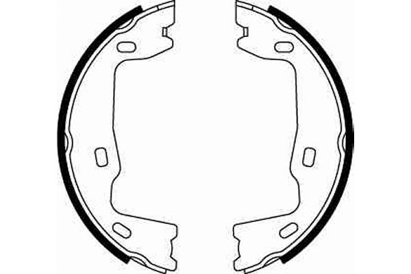 Brake Shoe Set, parking brake