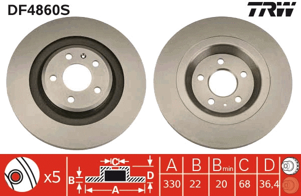 Brake Disc (DF4860S)