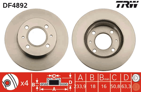 Brake Disc (DF4892)