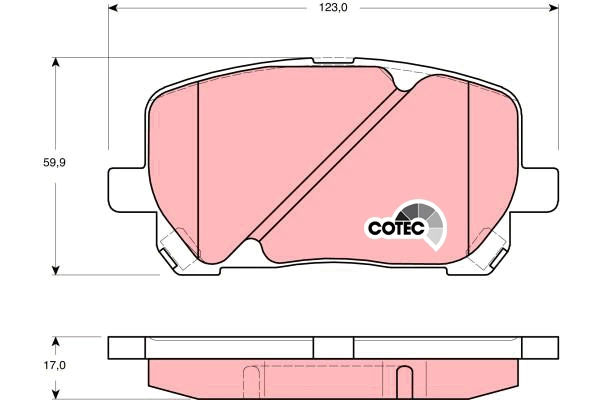Brake Pad Set, disc brake (GDB3315DT)