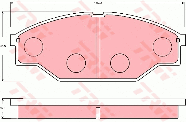 Brake Pad Set, disc brake (GDB7045)