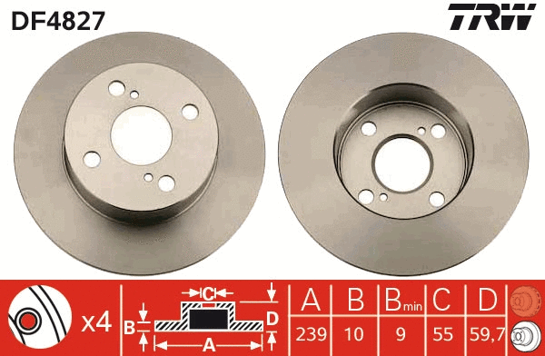 Brake Disc (DF4827)
