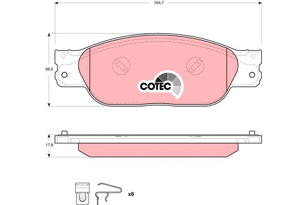 Brake Pad Set, disc brake