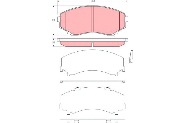 Brake Pad Set, disc brake (GDB3326)