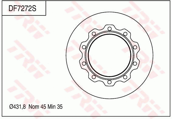 Brake Disc (DF7272S)