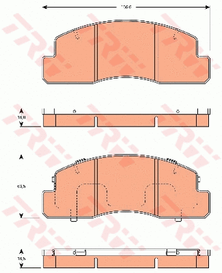 Brake Pad Set, disc brake (GDB7592)