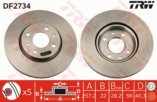 Brake Disc (DF2734)