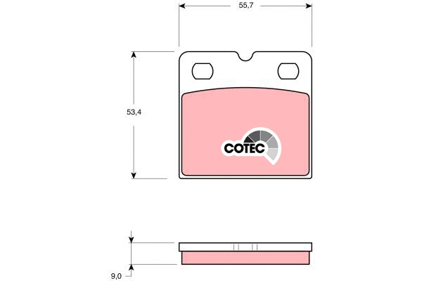 Brake Pad Set, disc parking brake (GDB1641)