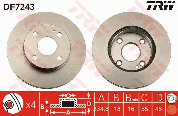 Brake Disc (DF7243)