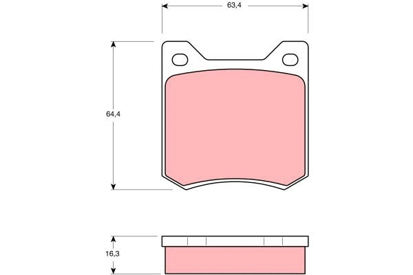 Brake Pad Set, disc brake (GDB550)